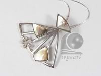 wholesale 4.5*4cm white umbrella shape shell pendant